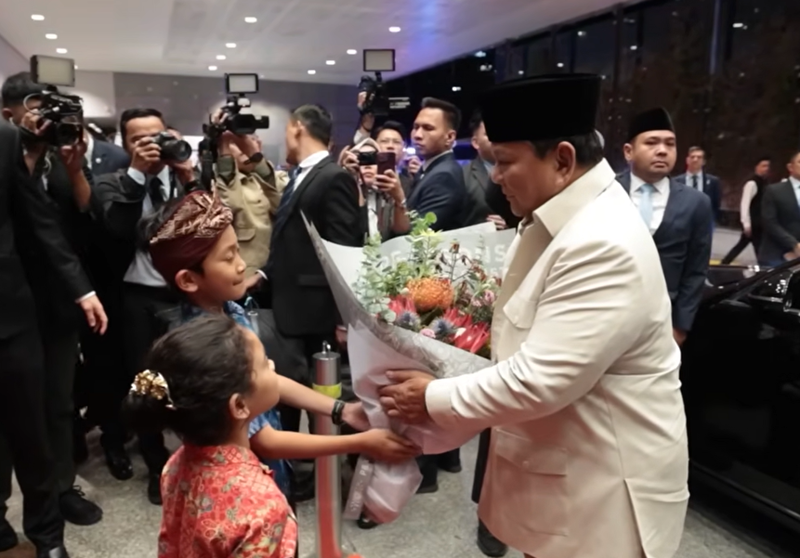 Presiden Prabowo Subianto Tiba di Shangri La Hotel Sydney