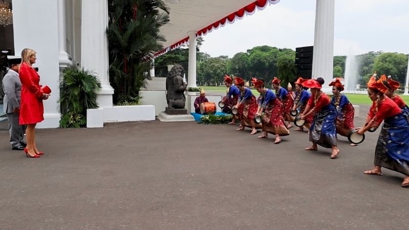 Ratu Maxima di Istana Merdeka Temui Prabowo - Holopis (2)