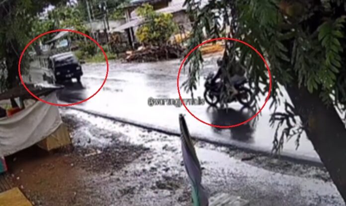 Viral video CCTV detik-detik kecelakaan maut di Gowa yang menyebabkan ayah dan anak meninggal dunia - Holopis