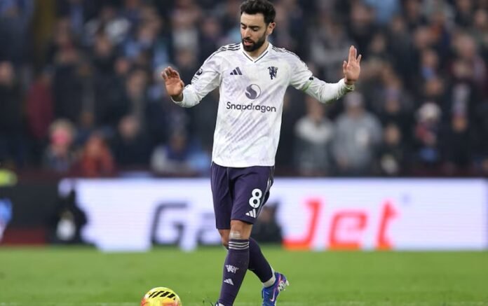 Bruno Fernandes, kapten Manchester United yang dipastikan absen di Boxing Day Liga Inggris