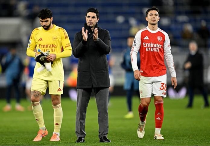 Manajer Arsenal Mikel Arteta usai laga melawan Everton - Holopis