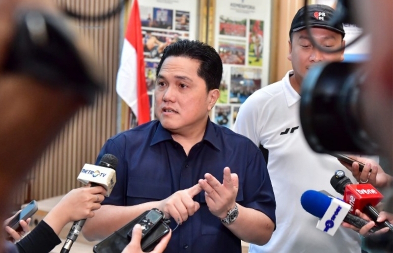 Menpora Erick Thohir Holopis