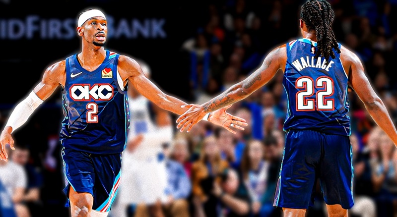 Oklahoma City Thunder saat menghadapi Dallas Mavericks di lanjutan NBA - Holopis