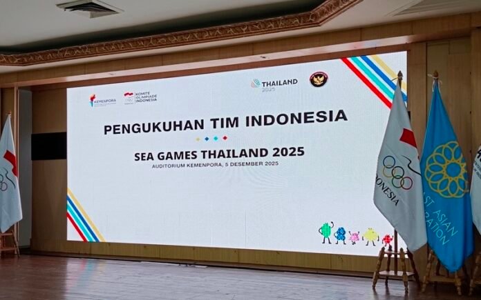 Pengukuhan Tim Indonesia untuk SEA Games Thailand 2025