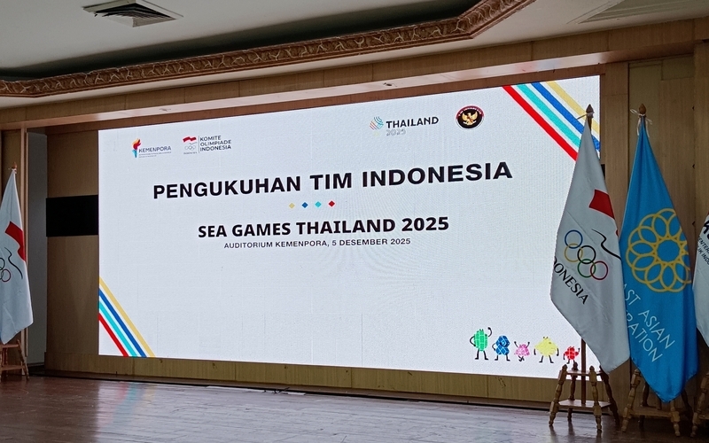 Pengukuhan Tim Indonesia untuk SEA Games Thailand 2025