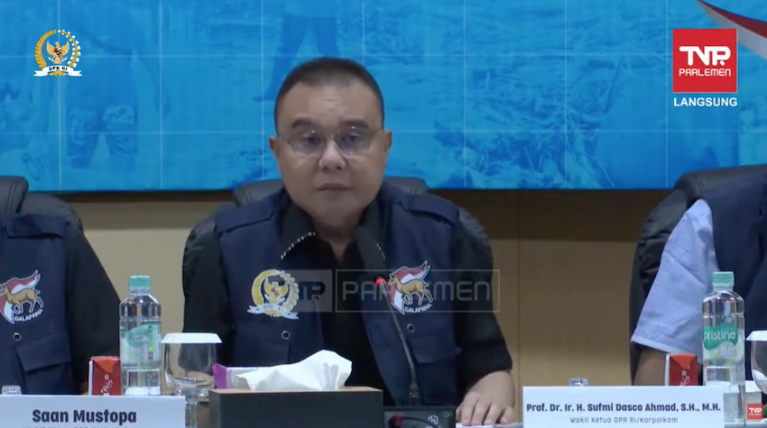 Rakor Satgas Pemulihan Pascabencana DPR RI - HOLOPIS