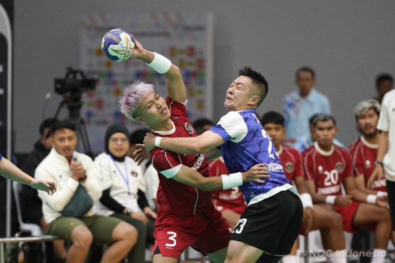 Tim Handball Indonesia vs Singapura di SEA Games 2025 - Holopis