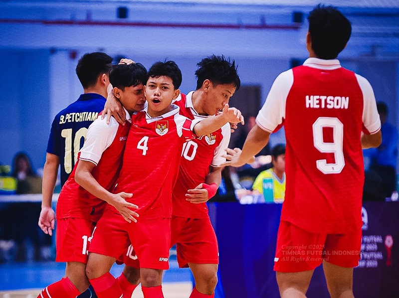 Timnas Futsal Indonesia U-16 vs Thailand di Final Piala AFF Futsal U-16 2025 - Holopis