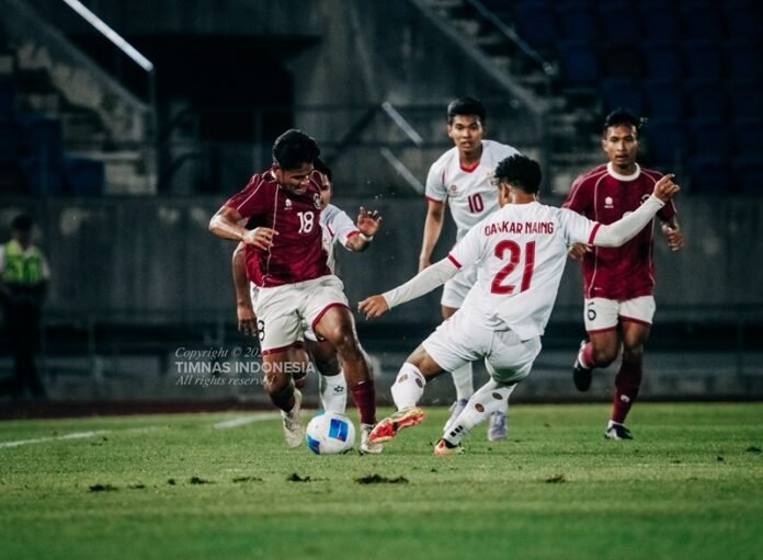 Timnas U-22 Indonesia kontra Myanmar di SEA Games 2025 - Holopis