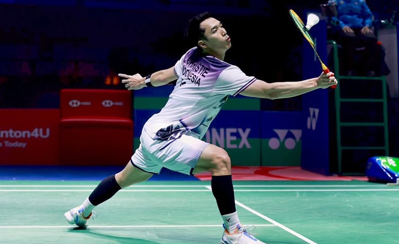 Jonatan Christie di final India Open 2026 - Holopis