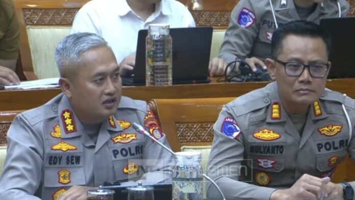 Kapolres Sleman Kombes Edy Setyanto dalam RDPU dengan Komisi III DPR._HOLOPIS