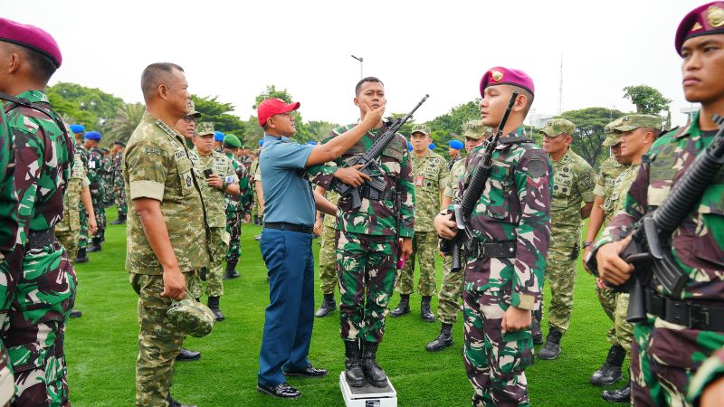 TNI gelar Apel Pasukan Satuan Tugas (Satgas) Patriot III._HOLOPIS