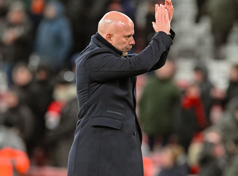 Pelatih Liverpool, Arne Slot usai laga Liverpool vs Leeds United - Holopis