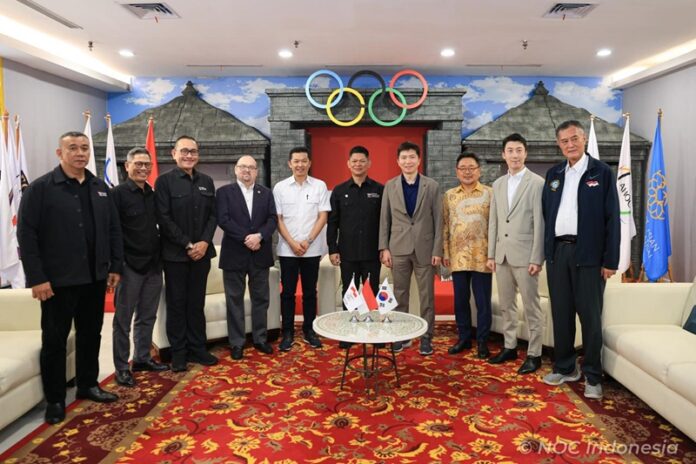Pertemuan NOC Indonesia didampingi Wamenpora Taufik dengan NOC Korea Selatan - Holopis
