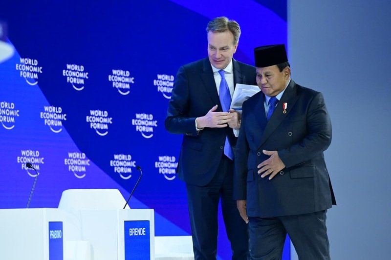Presiden Prabowo Subianto di forum WEF Annual Meeting di Davos Swiss - Holopis