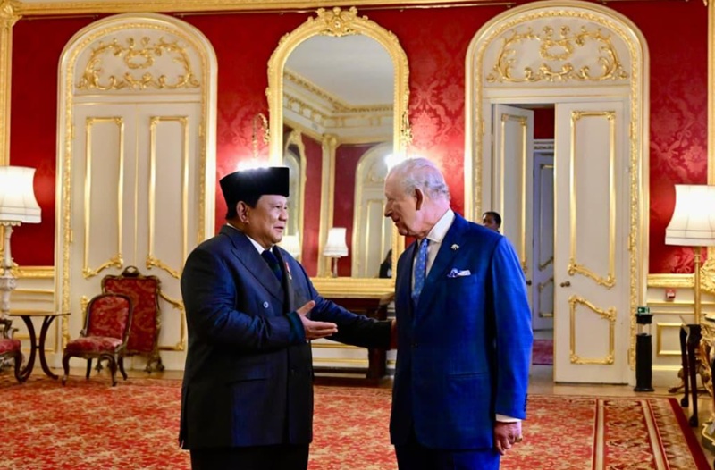 Presiden Prabowo bersama Raja Charles -Holopis