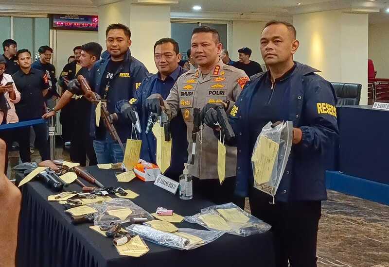 Senjata Api Ilegal Sitaan Polda Metro Jaya