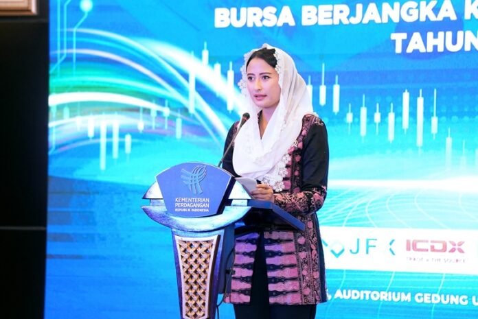 Wamendag Roro pada acara perdagangan bursa berjangka komoditi Indonesia tahun 2026 di Auditorium Kementerian Perdagangan - Holopis