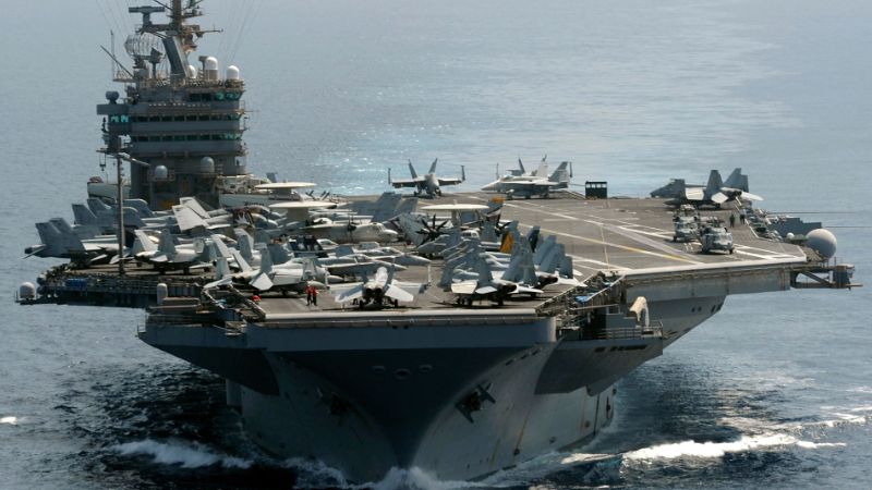AS Kirim Kapal Induk Nuklir, Presiden Iran: Perang Tak Untungkan Siapa Pun 1 Kapal induk USS Abraham Lincoln dan beberapa kapal perusak berpeluru kendali akan tiba di Timur Tengah._HOLOPIS