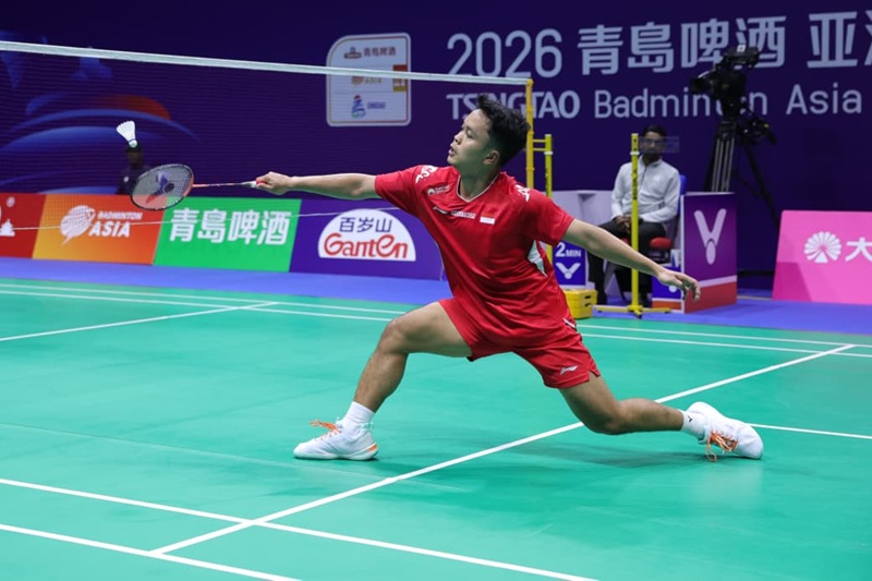 Anthony Ginting saat tampil di BATC 2026 - Holopis