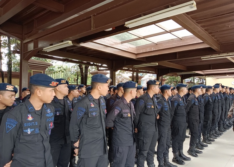 Jajaran Polisi di Mabes Polri