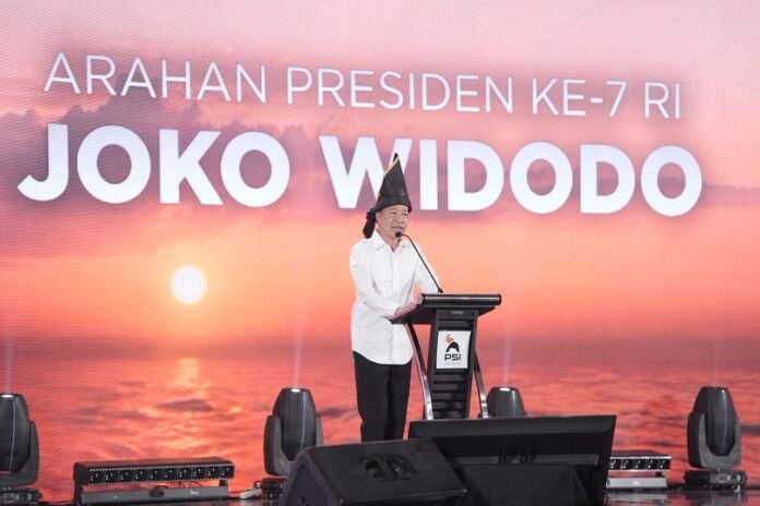 Jokowi di Rakernas PSI - Holopis