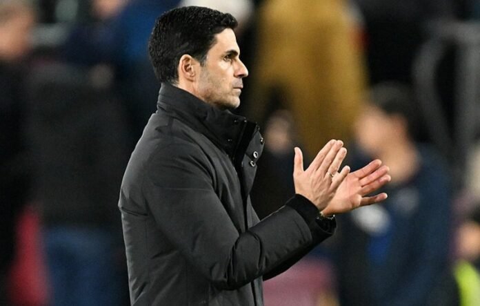 Manajer Arsenal, Mikel Arteta usai laga melawan Brentford - Holopis