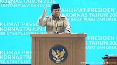 Prabowo di Raker Pemerintah Pusat dan Daerah - Holopis (3)