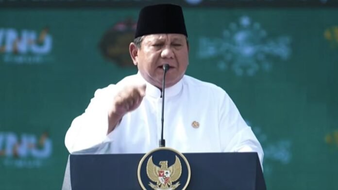 Presiden RI Prabowo Subianto hadiri Mujahadah Kubro Satu Abad Nahdlatul Ulama di Malang, Jatim._Holopis.