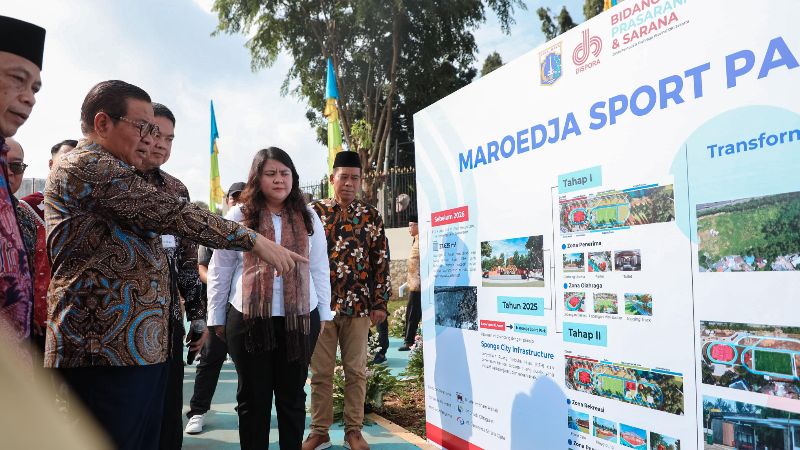 Gubernur DKI Jakarta, Pramono Anung, meresmikan Maroedja Sport Park di Kembangan, Jakarta Barat._Holopis