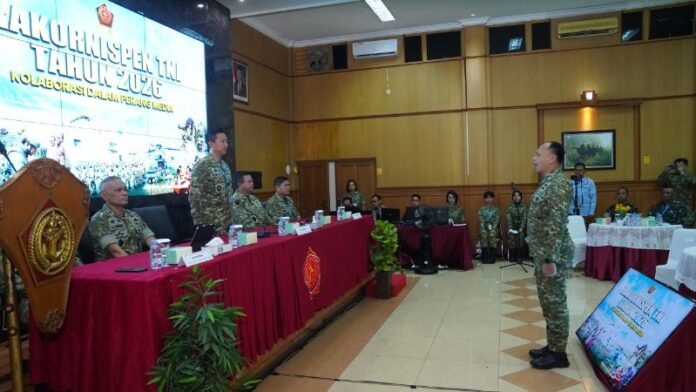 Rakornispen TNI dihadiri para Kadispen Angkatan dan seluruh Pejabat Penerangan jajaran TNI._HOLOPIS