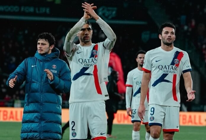 Skuad PSG usai kalah atas Rennes pada lanjutan Ligue 1 - Holopis