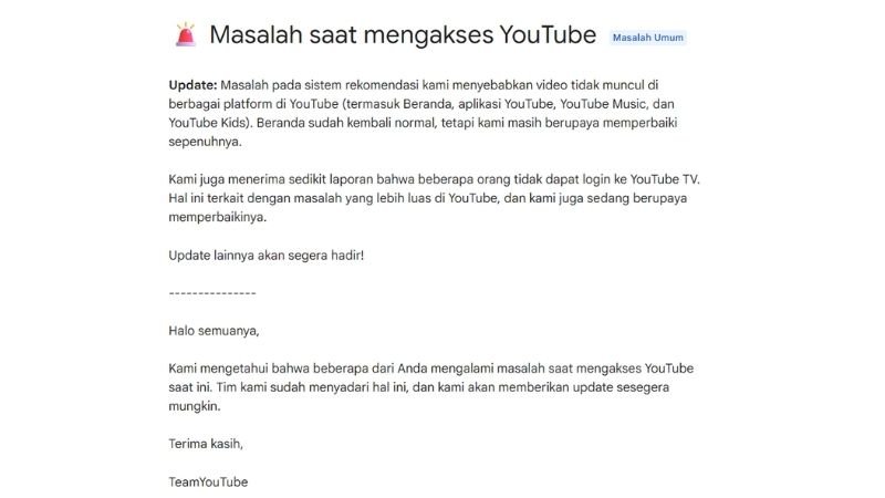 Youtube Alami Gangguan 1 - Holopis