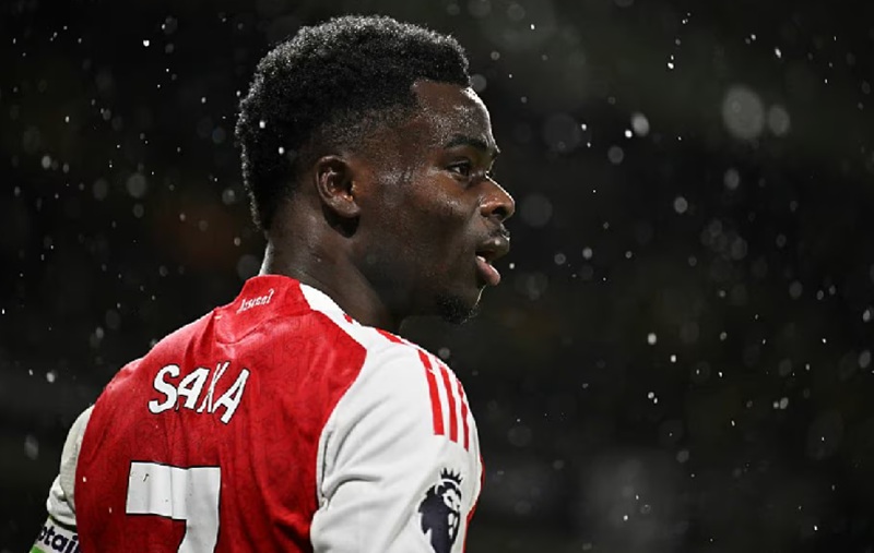 Bintang Arsenal Bukayo Saka Saat Laga Melawan Wolves Holopis