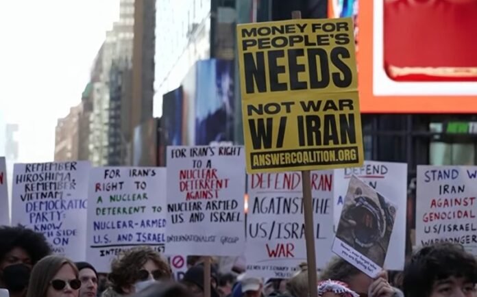 Aksi protes di New York