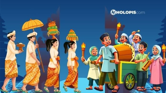 Malam Takbiran Saat Hari Raya Nyepi Holopis