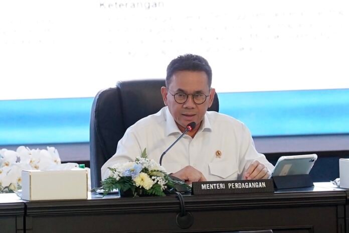 Menteri Perdagangan Ri Budi Santoso Saat Rapat Koordinasi Lintas Sektoral Kesiapan Menjelang Idulfitri Di Lembaga Pendidikan Dan Pelatihan Kepolisian Ri Lemdiklat Polri Jakarta Holopis