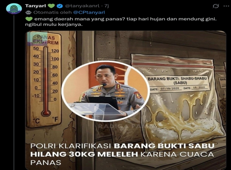 Postingan Hoaks Polri