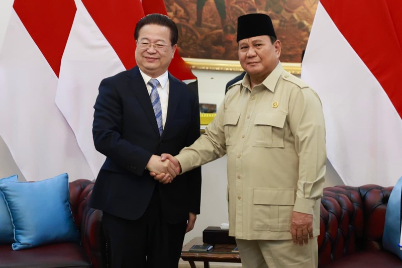 Presiden Prabowo Subianto Bertemu Minister Of State Security Mss Republik Rakyat Tiongkok Rrt Chen Yi Xin Di Istana Negara Jakarta Holopis