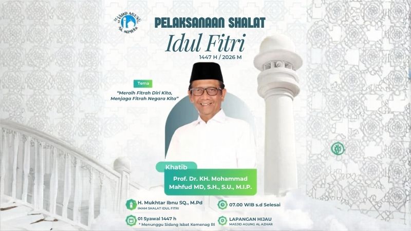 Salat Ied Di Masjid Agung Al Azhar Holopis