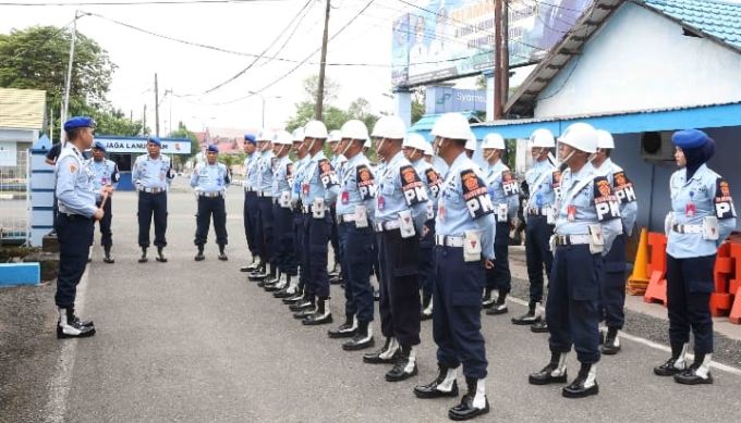 Satuan Polisi Militer Satpom Lanud Sjamsudin Noor 2.holopis
