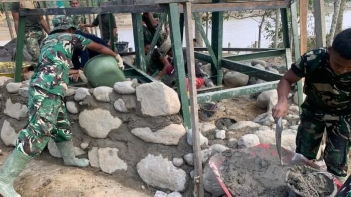 Tni Ad Kebut Proyek Jembatan Di Aceh Tamiang Holopis