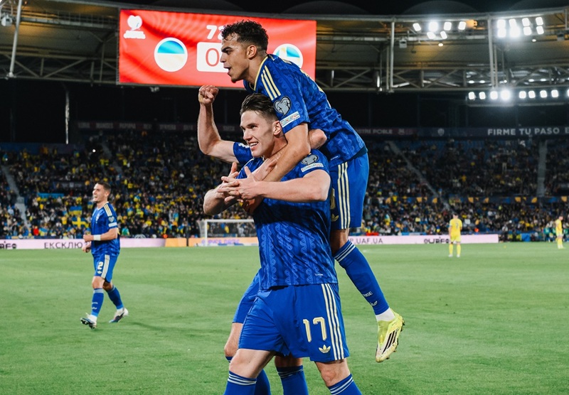 Viktor Gyokeres Saat Selebrasi Gol Di Laga Ukraina Vs Swedia Pada Playoff Piala Dunia 2026 Holopis