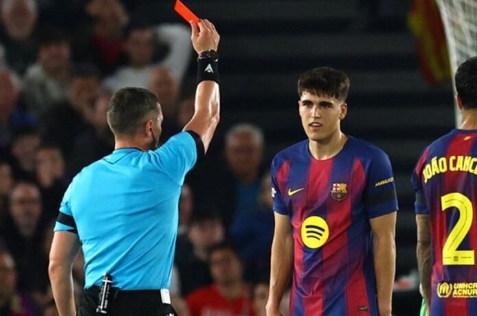 Pau Cubarsi Diganjar Kartu Merah Saat Leg Pertama Perempat Final Liga Champions Kontra Atletico Madrid Holopis