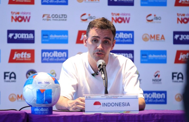 Pelatih Timnas Futsal Indonesia Hector Souto Menjelang Laga Melawan Malaysia Holopis