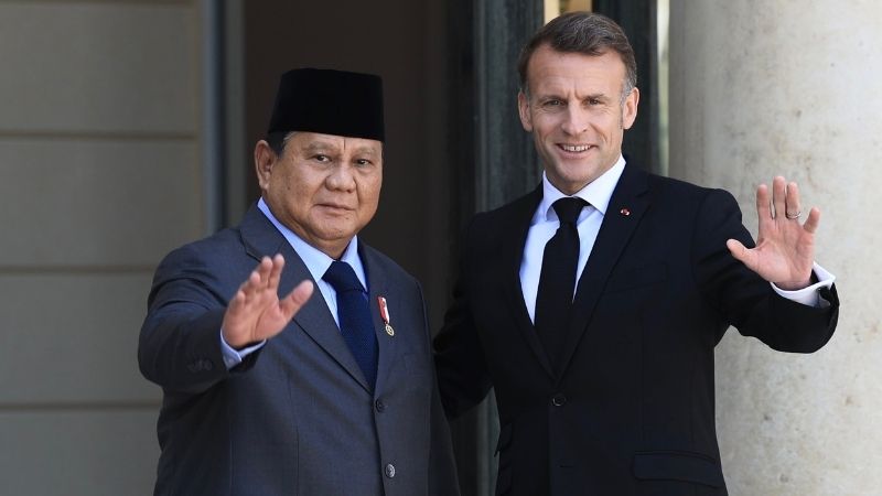 Prabowo Bertemu Macron Holopis