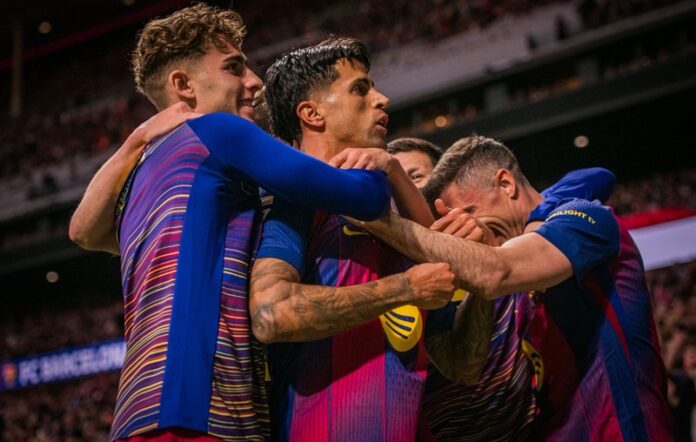 Skuad Barcelona Saat Selebrasi Gol Lawan Atletico Madrid Pada Lanjutan Liga Spanyol Holopis Skuad Barcelona Saat Selebrasi Gol Lawan Atletico Madrid Pada Lanjutan Liga Spanyol Holopis