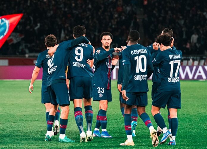 Skuad Psg Saat Selebrasi Gol Lawan Toulouse Di Lanjutan Ligue 1 Holopis