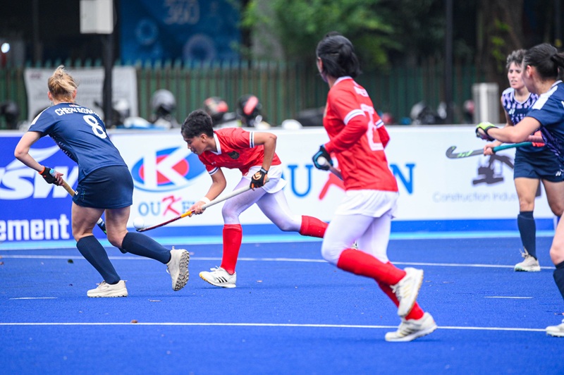 Timnas Hockey Field Putri Indonesia Kontra Kazakhstan Di Laga Perdana Kualifikasi Asian Games 2026 Holopis