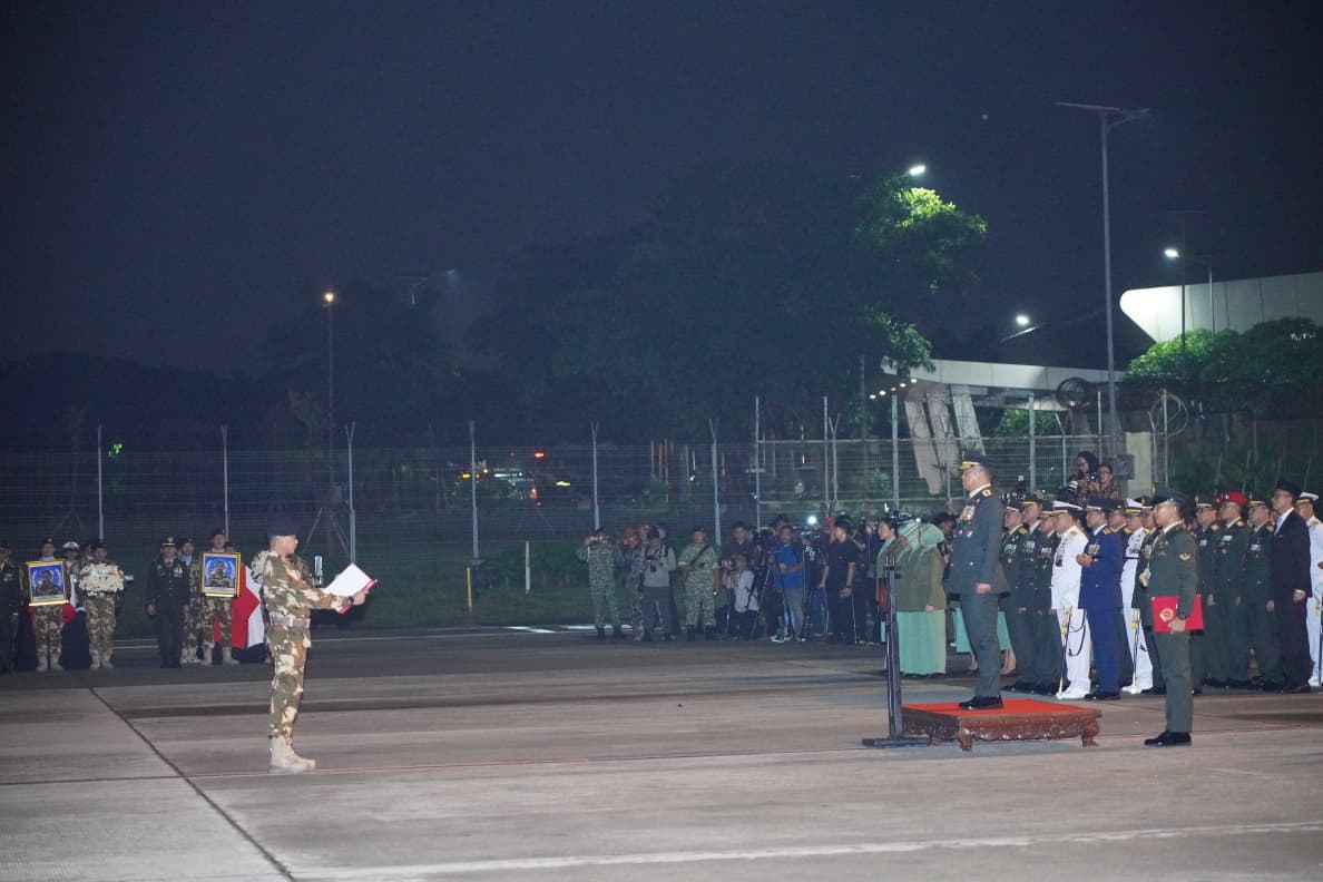 Upcara Pelepasan Jenazah 3 Prajurit Tni Di Soetta